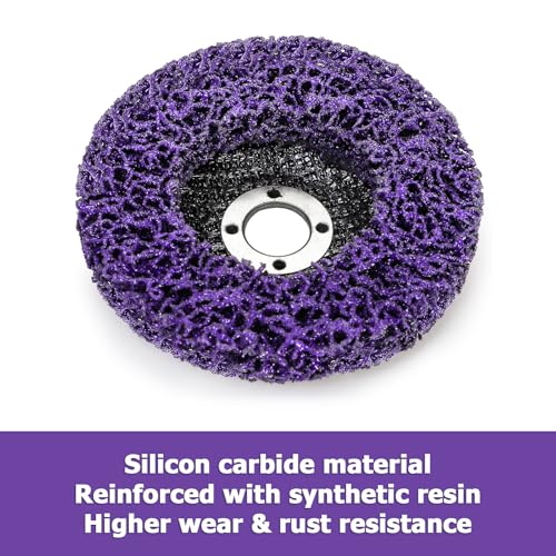 Elsjoy 6 Pack Strip Discs Stripping Wheel for Angle Grinder, 100mm 4inch Rust Remover Wheel Grinder Paint Stripping Wheel, Paint Removal Disc, Clean and Remove Scaling and Oxidation 3 Elsjoy 6 Pack Strip Discs Stripping Wheel for Angle Grinder, 100mm 4inch Rust Remover Wheel Grinder Paint Stripping Wheel, Paint Removal Disc, Clean and Remove Scaling and Oxidation - Image 3