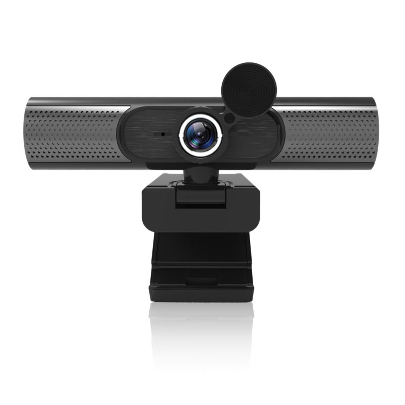USB Webcam, 2K 30fps Auto Focusing Webcam with HiFi Speaker, Noise Reduction Mic for Desktop Laptop Video Chat, Plug and Play