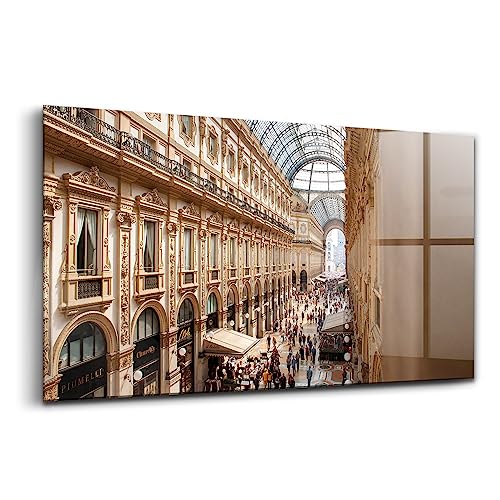 Image décoration murale verre Wallfluent - Tableau d'art italien coloré 120x60 cm haute qualité