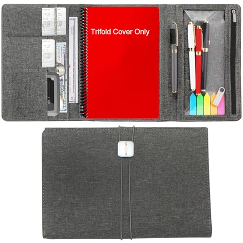 Étui folio pour Rocketbook avec organiseur de portefeuille et porte-cartes de visite