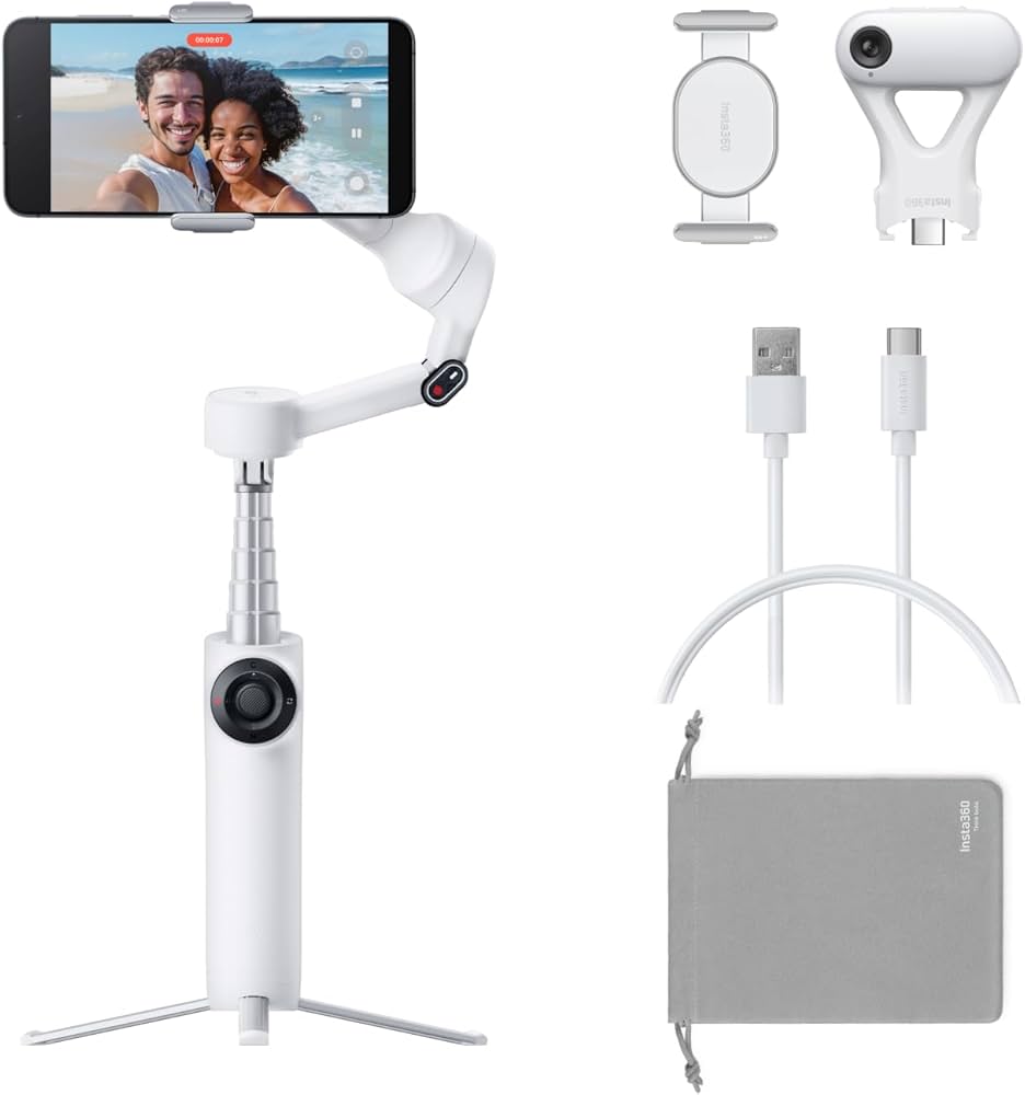 Amazon.co.jp: Insta360 Flow 2 Plus AIトラッカーキット ホワイトー Amazon.co.jp: Insta360 Flow 2 Plus AIトラッカーキット ホワイトー