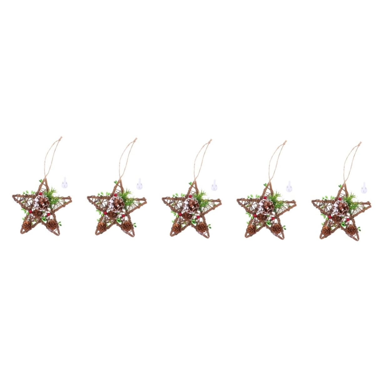 Zerodeko 5 STK Weihnachtsschmuck Plüsch weihnachtsdekoration Zwerge Gold Christbaumschmuck Dekorationen Weihnachts anhänger Weihnachts Party hölzernes Hohldekor Coffee