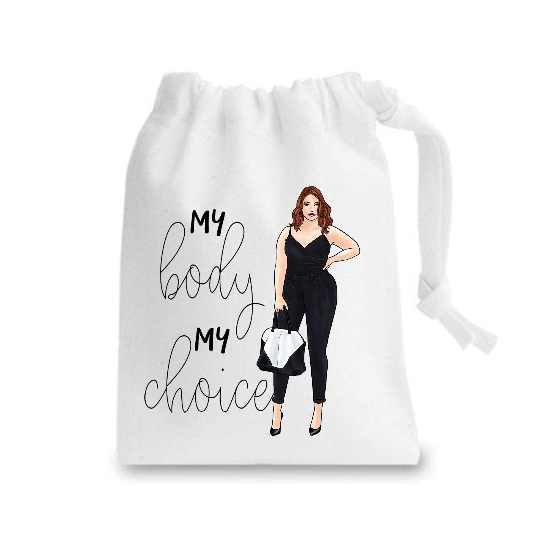 Miammo Curvy women in fashion (Lady 3) my body my choice Stuff Sack