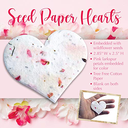 48 Pieces Of Hearts And Butterfly Handmade Wildflower Seeds Embedded Recycled Seed Paper Hearts And Butterflies - Gift Tags Seeded Paper Gift Cards Stationery & Gift Wrapping Supplies #TOP3