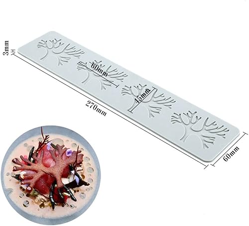 Miniatura 10 de Moldes de silicona 3D de hojas huecas para chocolate, molde de panal de abeja, caramelo, patrón de flores, molde para fondant, decoración para