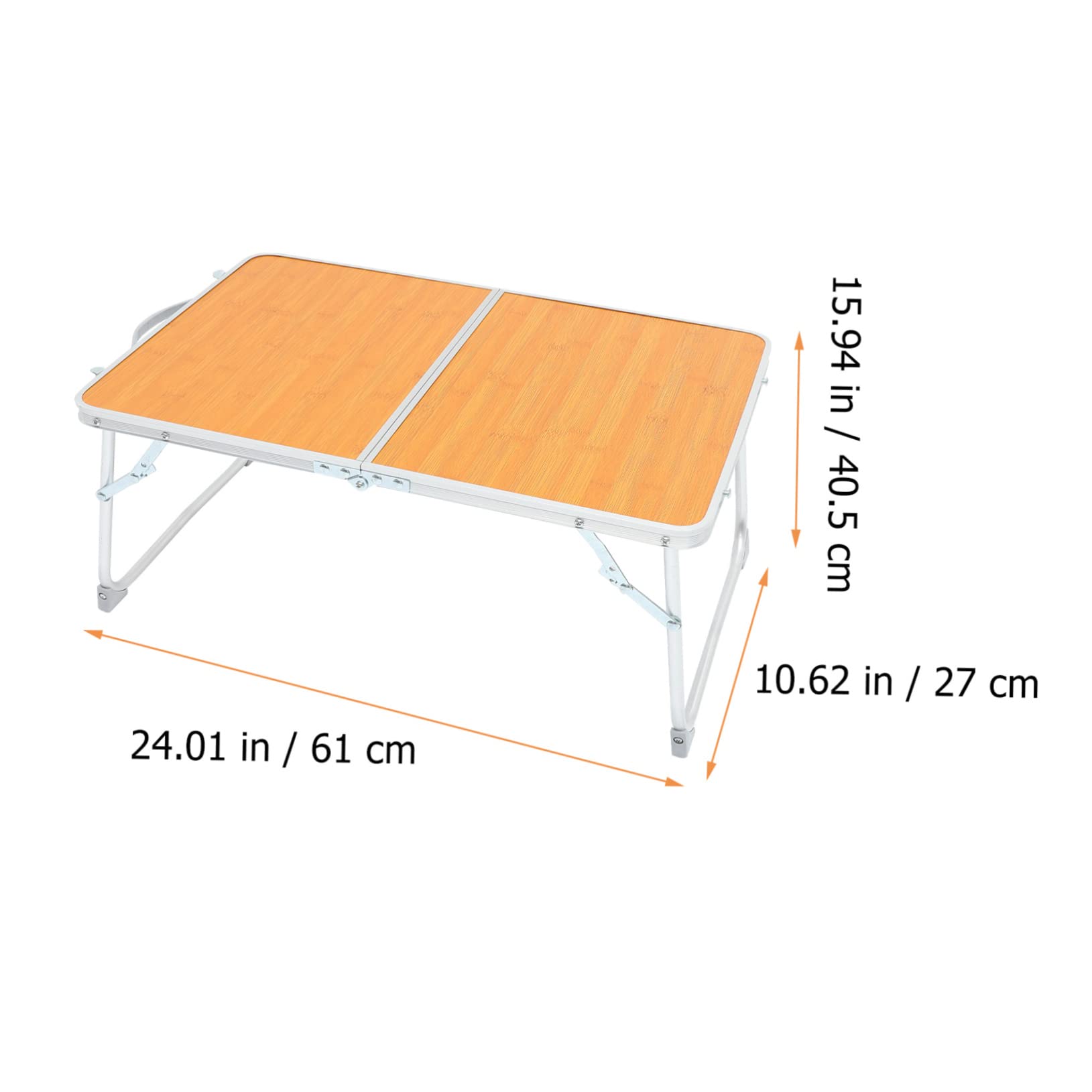 Gogogmee Portable Folding Camping Table Convenient Bed Desk with Wear Resistant for Outdoor Picnics Easy to Store Lightweight for All Activities