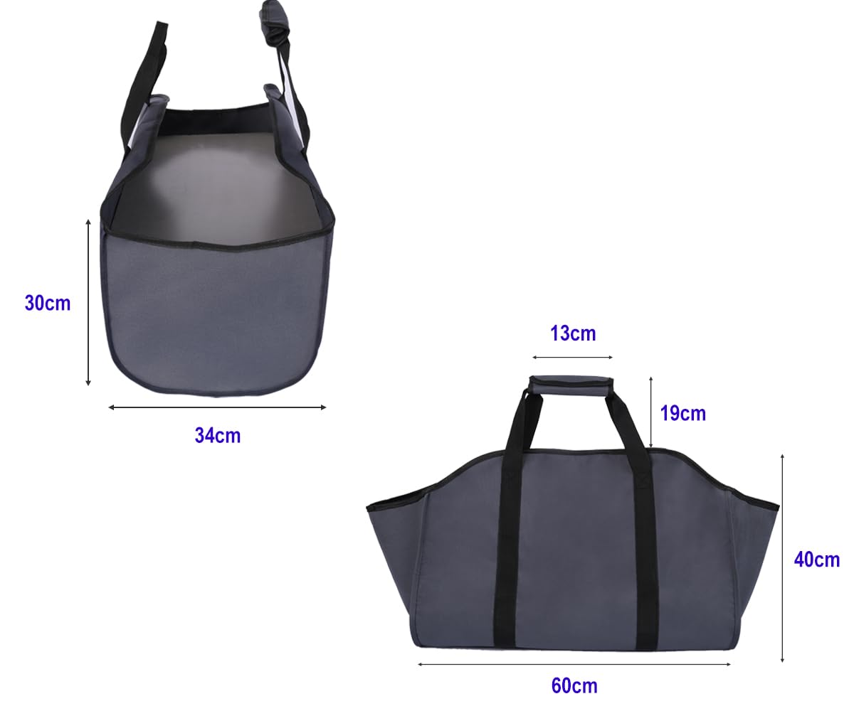BEISUOSI Firewood Log Carrier Tote Bag,Canvas Firewood Holder,Extra Large Durable Wood Stoves,Firewood,Logs, Camping,Landscaping - Image 3
