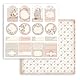 Stamperia Scrapbooking Small Pad 10 sheets cm 20,3X20,3 (8X8) - You and me, White, One Size, SBBS60