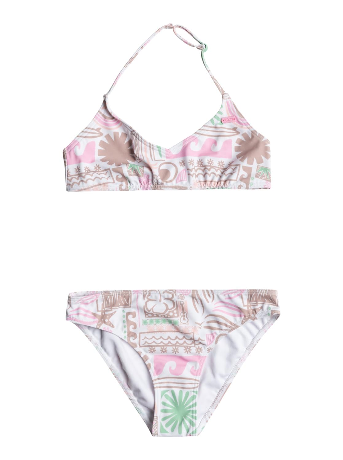 Roxy Totally Iconic - Conjunto de Bikini Triangular para Niñas 6-16 ERGX203569.