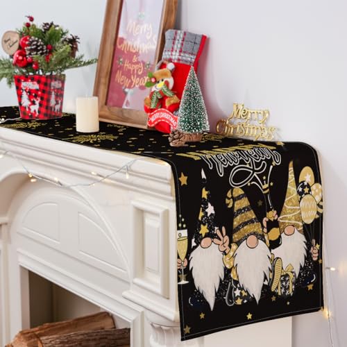 Siilues-Happy-New-Year-Table-Runner-2025-Funny-Gnome-Happy-New-Year-Decorations-Cheers-Runner-for-Table-Seasonal-Winter-Holiday-Decor-for-Indoor-Outdoor-Dining-Table-Decorations-13-x-90 Siilues Happy New Year Table Runner 2025 Funny Gnome Happy New Year Decorations Cheers Runner for Table Seasonal Winter Holiday Decor for Indoor Outdoor Dining Table Decorations 13 x 90