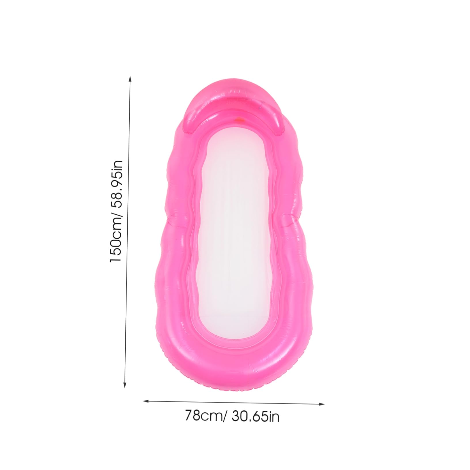 Milisten Chaise Flottante Gonflable gonflables de Piscine pour Enfants flotteurs pour la Piscine Chaise Longue Gonflable hamac Flottant Chaise Longue Flottante sur l'eau PVC Rose