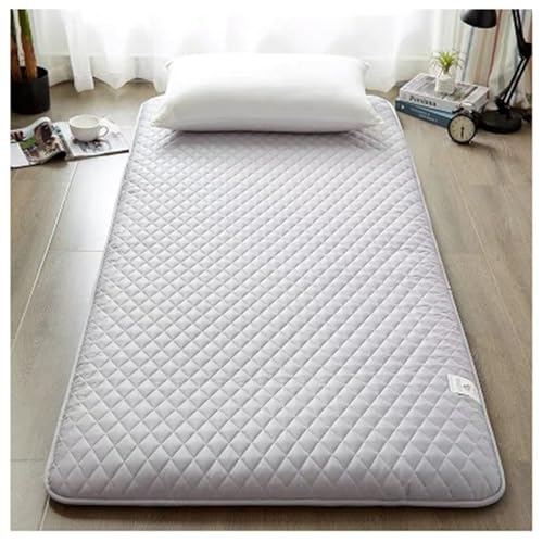 Colchón futón Tatami japonés de Suelo Grueso, portátil, Plegable, Enrollable, para Cama Doble Individual (DD 150 x 200 cm), Ligero, cómodo y versátil para casa, Viajes y acampadas