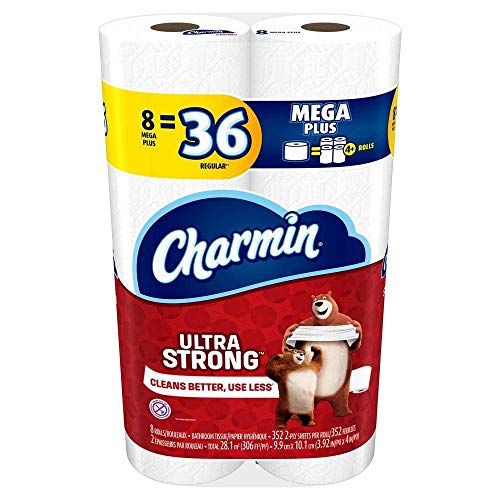 Charmin Toilet Paper, Ultra Strong, 8 Mega Rolls