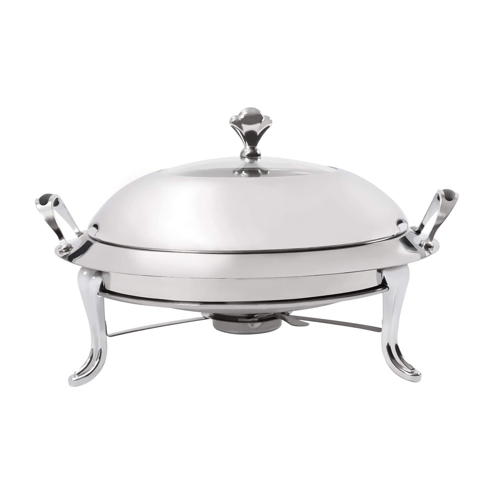 Set di piatti rotondi per chafing a buffet, in acciaio inox, con coperchio traspirante, grande capacità, contenitore per catering, dormitori, banchetti, matrimoni, buffet, JJFTIWO6WDHS8-GUANBO