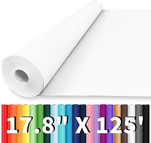 Vista 53 de Vanhench Rollo de Papel de Regalo Verde 17.5"×963" (80 1/4 PIES), Rollo de Papel Kraft Verde Artístico de Color Sólido para Manualidades, Papel