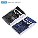 PATIKIL Table Tennis Net Replacement, 2 Pack Ping Pong Net String Tension Equipment Accessories PE for Indoor Outdoor, Black Blue