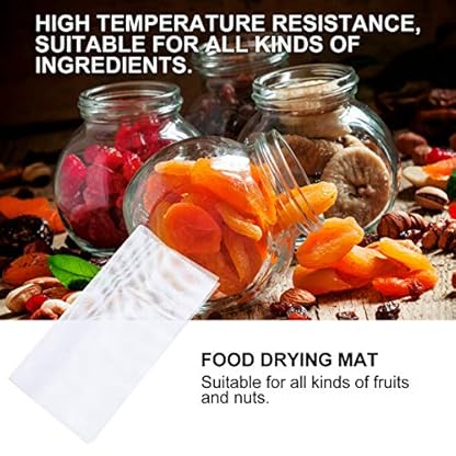 Luxshiny Dörrgerät Dörrautomaten Zubehör 5 STüCKE - Dehydrator- Bl? Mesh- Dehydrator- Bl? Lebensmittel- - Sheetseamer- Mesh- Matte für Küchenrestaurant (40X40cm) Excalibur Sheet Dörrgerät Folie – Bild 4