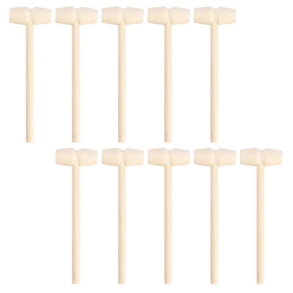 20pcs Hammers Cute Creative Wood Mini Pounding Toy Beat Gavel Toys Educational Toys for Boys Girls Children