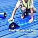 Heavy Duty Industrial roof Waterproof Tape, Suitable for Metal Surfaces, Corrugated Roofs, and Iron Plates - Durable, high-Grade sealant, Industrial roof Maintenance (Gray, 3.94in*196.85in)