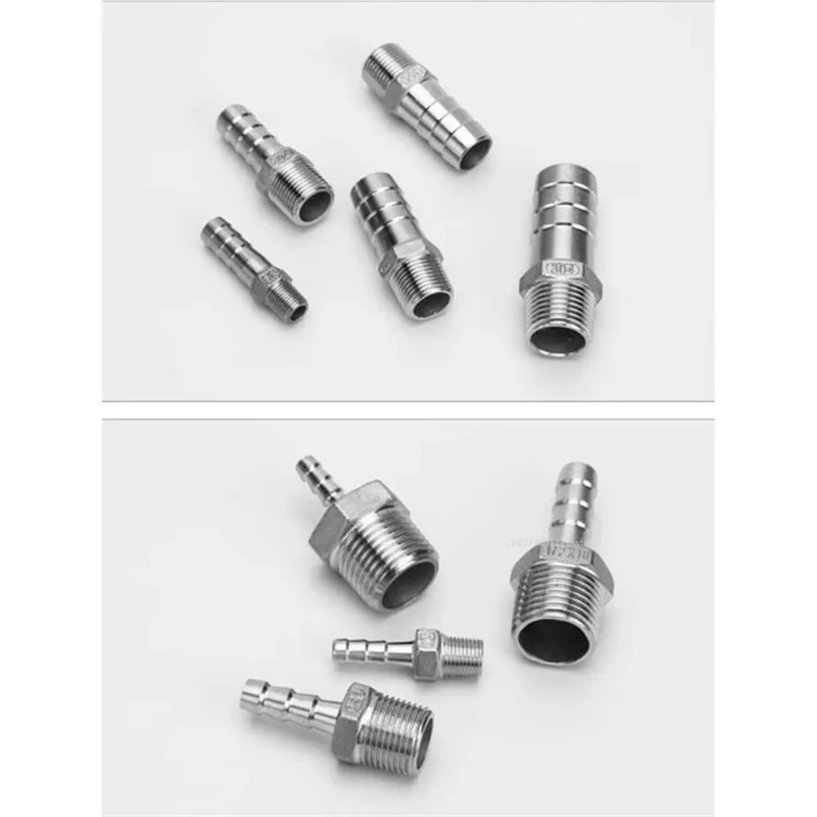 6 8 10 12 mm 1/4 3/8 pollici in acciaio inox 304 raccordo for tubo flessibile riduttore di coda pagoda giunto di accoppiamento connettore 1 pz(6mm tube,1/2")