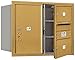 Salsbury Industries 3706D-02GFP 4C Horizontal Mailbox, Gold
