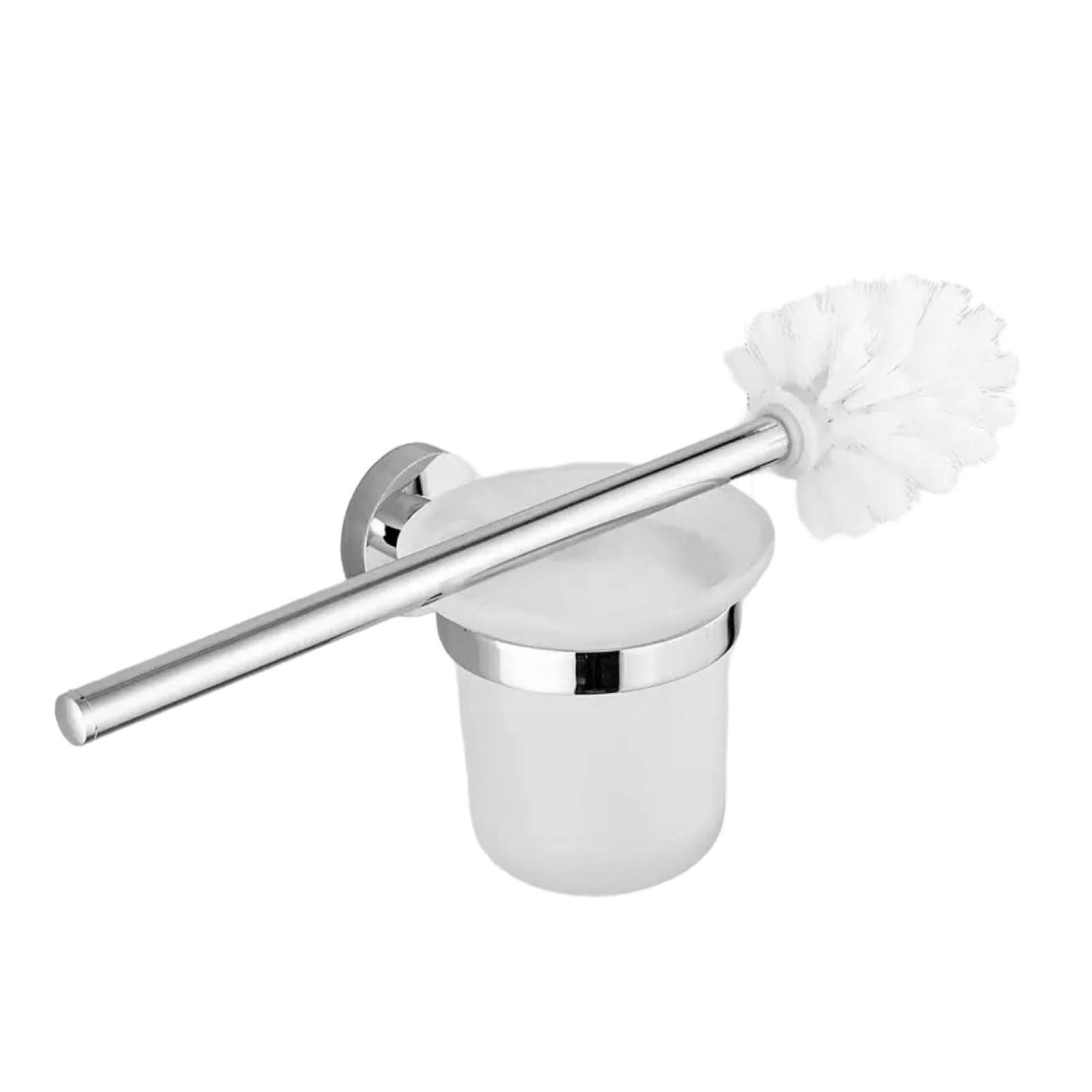 Porte-brosse WC mural anti-rouille pour éliminer l'humidité au sol