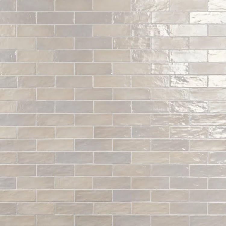 Mallorca Zellige | 2.5"x8" Zellige Ceramic Tile (5.38 Sq. Ft. / Carton) (Cream, Carton)