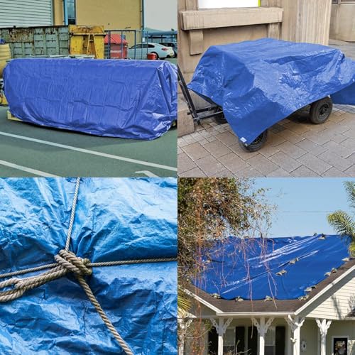 Keplin 2x3m Waterproof Tarpaulin Cover Sheet 70gsm, Heavy Duty, Mould-Resistant, Easy to Wash, PE Material - Image 4