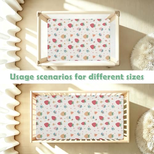 Literie imperméable pour bébé : protection matelas fraise - 8