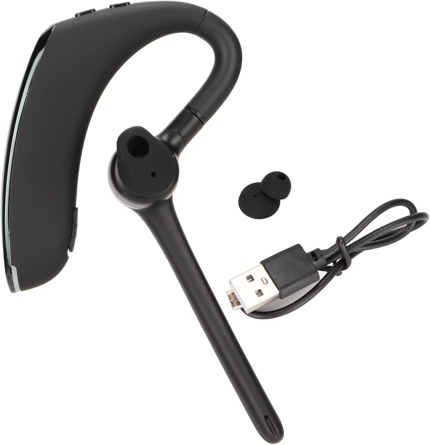 Single Ear Hanging Headphones, Bluetooth Headphones F910 Wrap Around Earphones Bluetooth 5.0 Single Ear Business Headphones with Noise Cancelling Microphone, for Sports