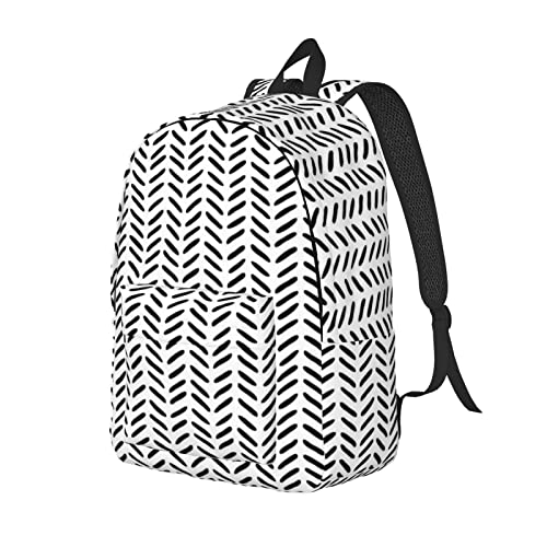 Sac à dos pour ordinateur portable imprimé girafe noir blanc - 2