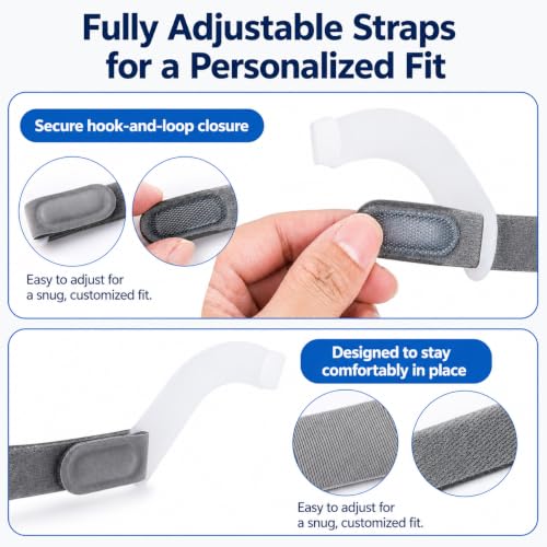 Image of 3-Pack Replacement Headgear with Arms | Compatible with DreamWear Nasal & Pillow Masks, Soft Adjustable CPAP Straps, Mask Frame & Cushion Not Included