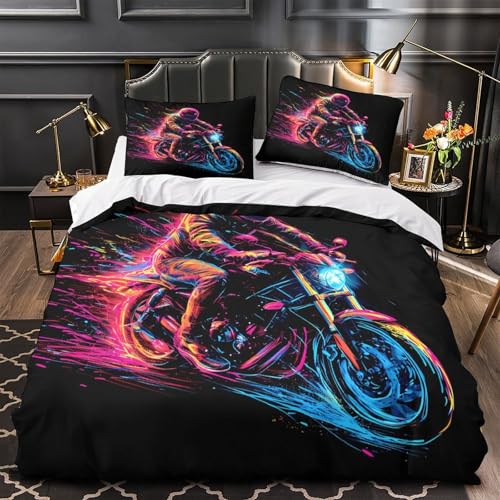 Ensemble de Literie Super Douce avec Impression 3D Neon - 4