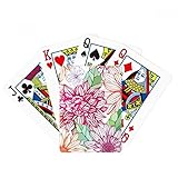 Liefermenge: 1 x Spielkarte Farbige Dekoration Blume Pompon Poker Spiel Magie Karte Fun Brettspiel