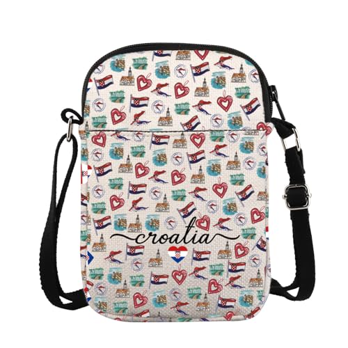VAMSII Croatia Crossbody Bag Croatia Travel Gift Croatia Vacation Gift Welcome To Croatia Gift