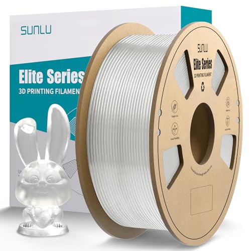 SUNLU Elite PLA 3D Printer Filament - PLA Filament 1.75mm, Fit Most FDM 3D Printers, Neatly Wound PLA 3D Printing Filament 1.75mm, Dimensional Accuracy +/- 0.02 mm, 1kg Spool (2.2lbs), PLA T