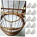 UPKOCH 100pcs Bird Cage Paper Pet Cage Paper Mat Birdcages Bird Cage Liners for Round Cages Pad Parrot Mat for Cage Round Birdcage Covers Round Bird Cage Liner Large Pet Bird Indoor White