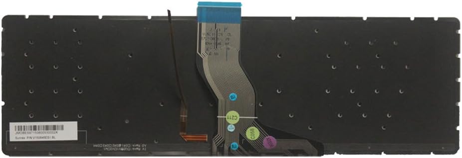New English Laptop Replacement Keyboard for HP Pavilion 15-AK001TX 15-AK002TX 15-AK003TX 15-AK004TX 15-AK005TX 15-AK006TX 15-AK007TX 15-AK008TX US Layout with Backlight (Green Word)