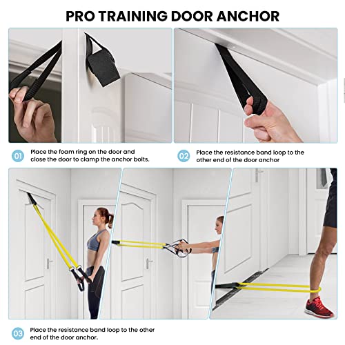 Bob And Brad Resistance Bands Set-10Pcs, Exercise Bands With Handles For Working Out, Fitness Pull Up Bands Set With Wall/Door Anchor For Physical Therapy, Resistance Training #TOP5