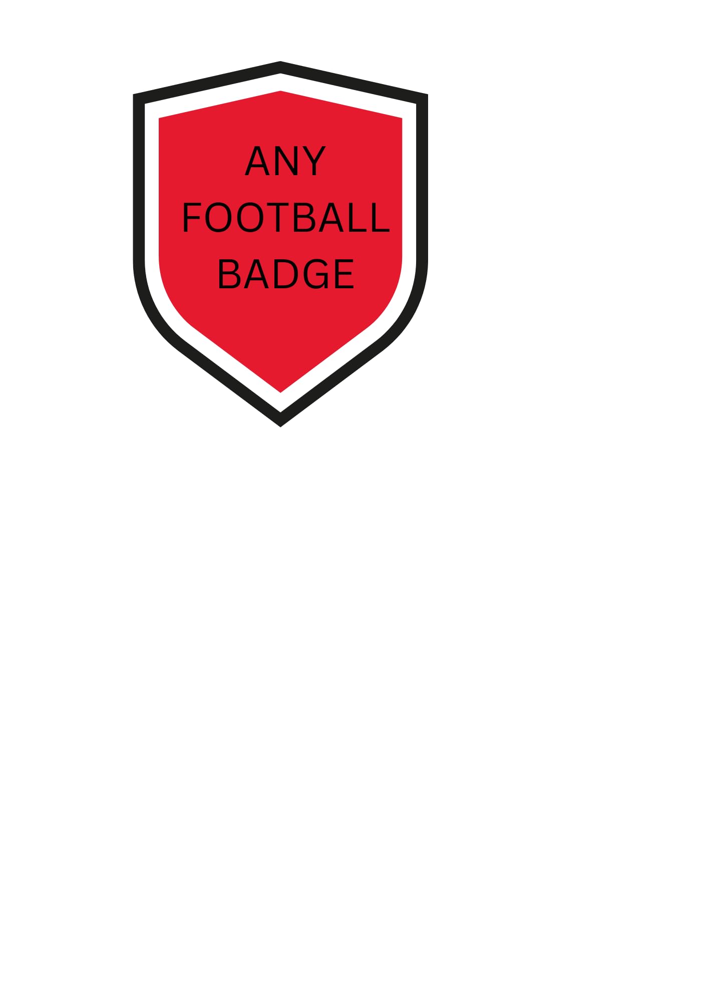 Edible ANY FOOTBALL TEAM badge cake Toppers Cake decorations 3"/4"/5" NOT-PRECUT premium icing paper - /Scottish/English- United/City/Athletic/town