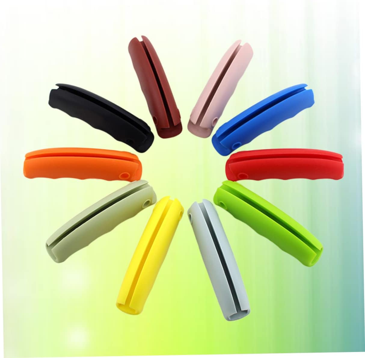 Luxshiny 6pcs Silicone Multifunctional Labor-saving Grocery Bag Carrier Grips Prevents Hand Pain Eco-friendly Design Random Color for and Home Use