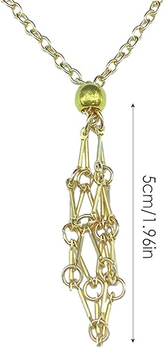 Miniatura 7 de Crystal Holder Necklace, Stainless Steel Crystals Stone Cage, Durable Empty Crystal Holder Necklace, Necklace Cage with Original Ecological Retro