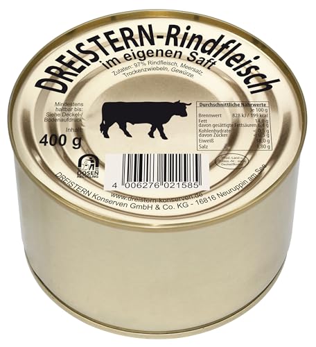 Rindfleisch im eigenen Saft 97% pure Beef 400 gr