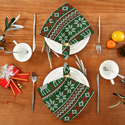 New Year Christmas Style Scandinavian Cloth Napkins Washable Kitchen Table Decor Napkins 20Inch For Home Party Set Of 1 #TOP3