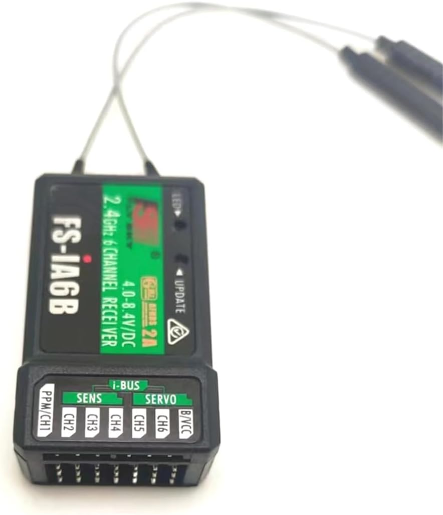 Compatible for FS-iA6B iA6B 2.4G 6CH AFHDS 2A Receiver W/Antenna For FS-i10 FS-i6 FS i6 Transmitter FPV Racer Drone