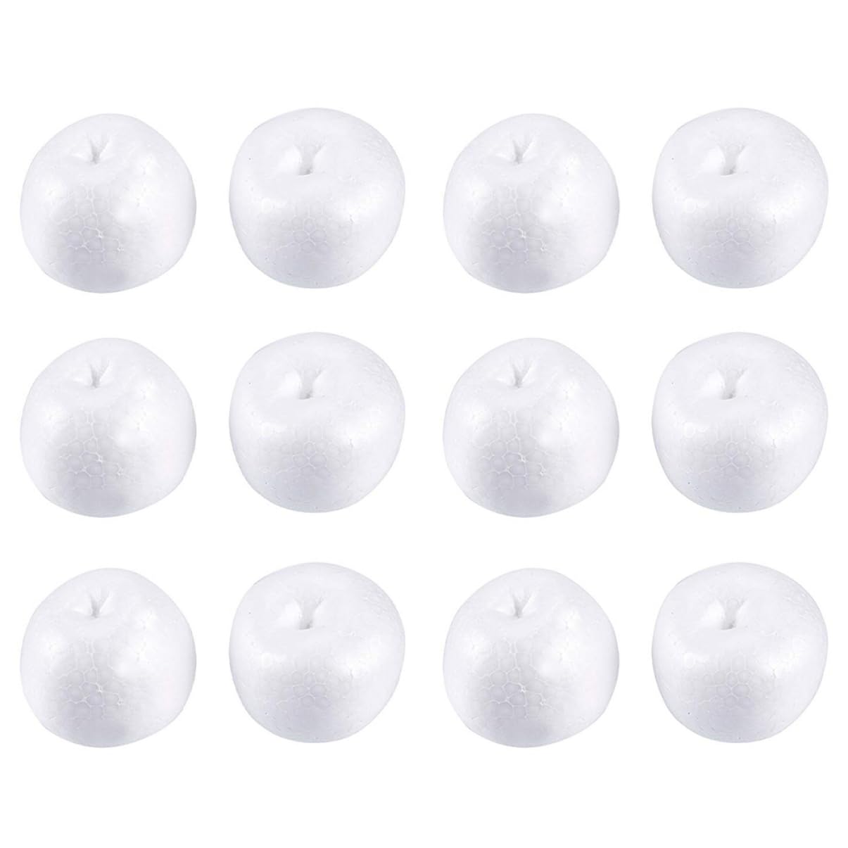 Artibetter 12pcs Hands-on Ability Foam Bulk Handmade Painted Accessories Emulation Model DIY Prop White