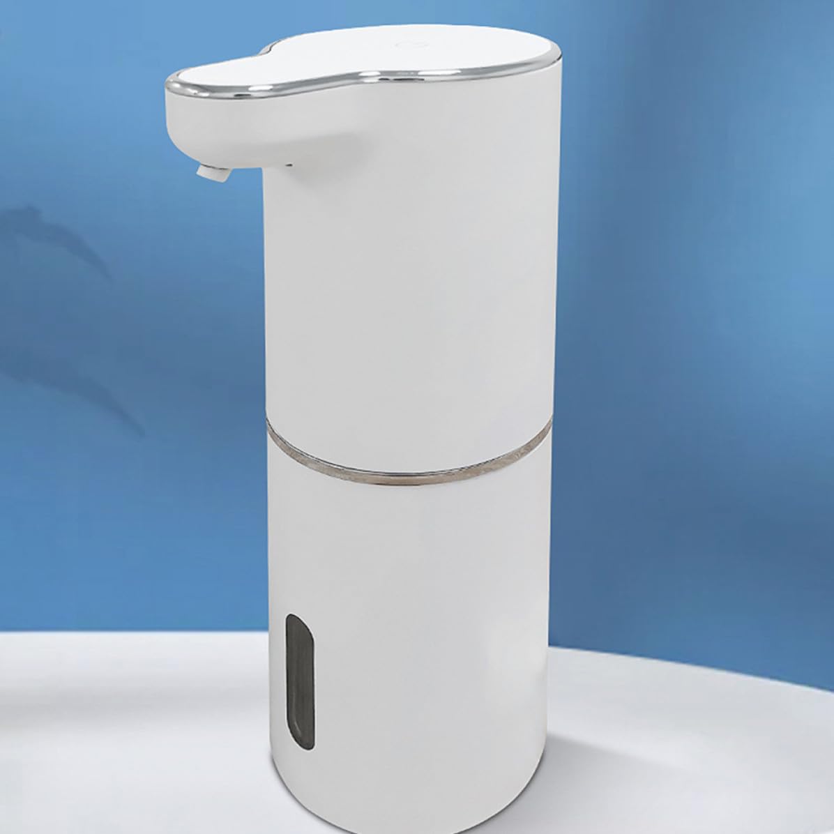 Dispensador Automático de Jabón Infrarrojo Blanco Control Táctil y Ajuste de Múltiples Niveles para Baño y Cocina en Hogares
