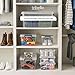 Tribello Plastic Storage Bins with Lids, Clear Stackable Storage Containers - 21 Qt