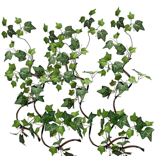 Artificial Rattan Tree Vines with Ivy Leaves, 43”, Pack of 4