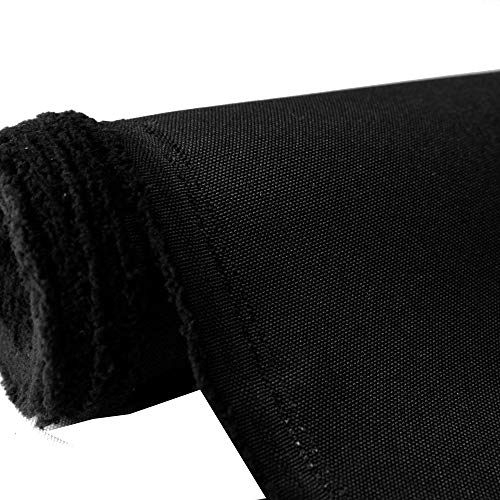 Mybecca Canvas Marine Oxford Polyester Fabric Black